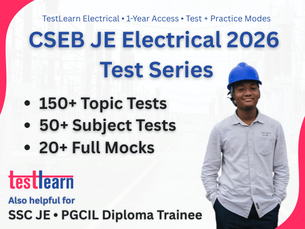 CSEB JE Electrical Test Series 2026